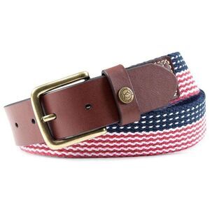 Southern Tide Men’s Freedom Belt with Brass Belt Buckle Size 32